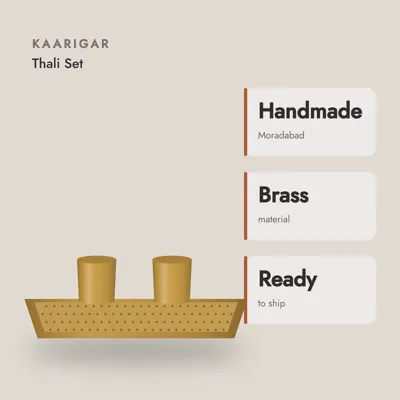 Brass Pooja Thali Set — craft and material