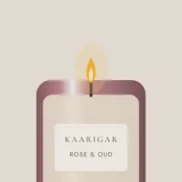 Rose & Oud Soy Candle — detail