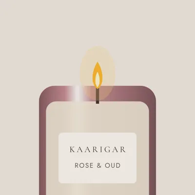 Rose & Oud Soy Candle — detail