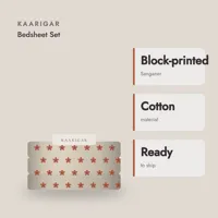 Sanganeri Block-print Bedsheet Set