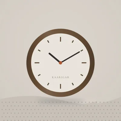 Sheesham Wood Wall Clock — styled