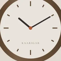 Sheesham Wood Wall Clock — detail