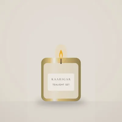 Glass Tealight Holders (Set of 4)