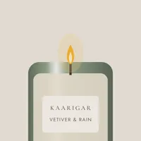Vetiver & Rain Soy Candle — detail
